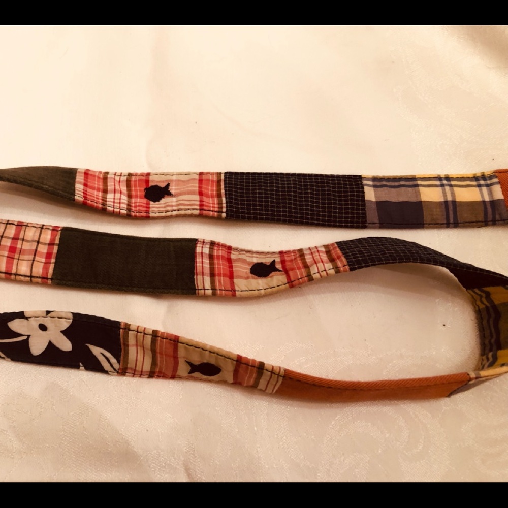Maax Bluefish River D Ring Belt Size Medium Preowned multi color patchwork